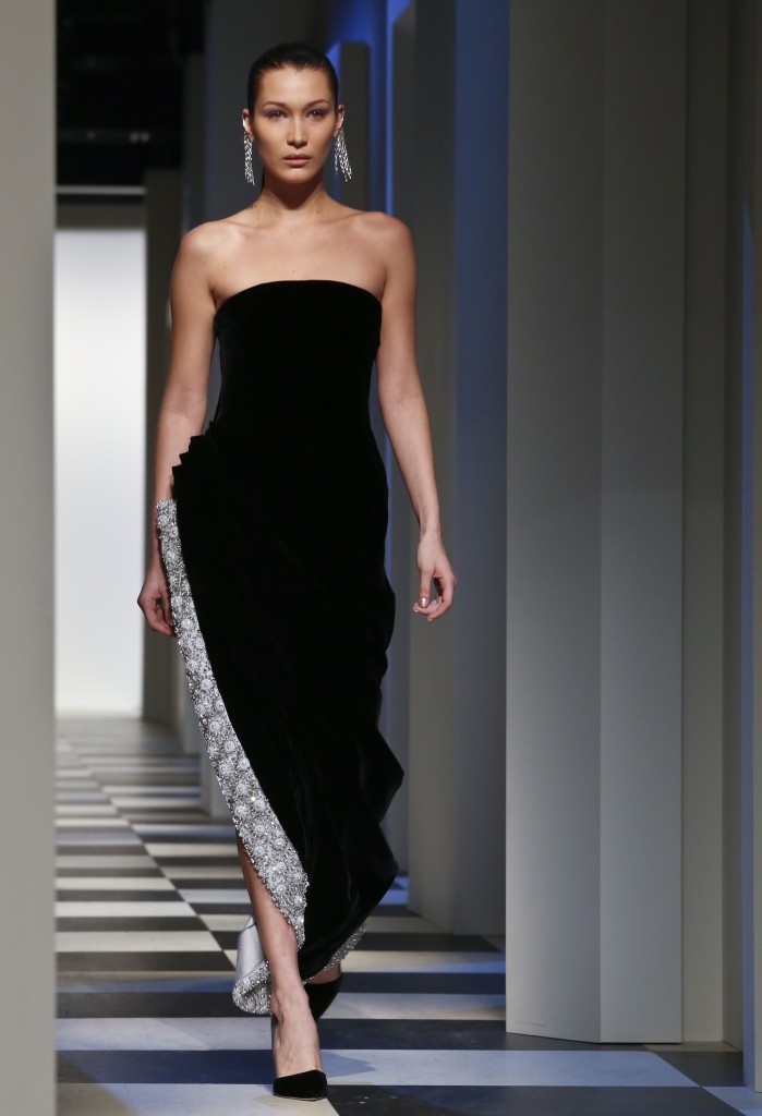 Fashion collection from Oscar de la Renta is modeled during Fashion Week, Monday, Feb. 13, 2017, in New York. (AP Photo/Bebeto Matthews)