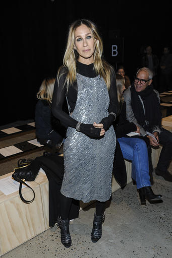 Sarah Jessica Parker attends the Narciso Rodriguez show as part of NYFW Fall/Winter 2017 at SIR Stage37 on Tuesday, Feb. 14, 2017, in New York. (Photo by Christopher Smith/Invision/AP)